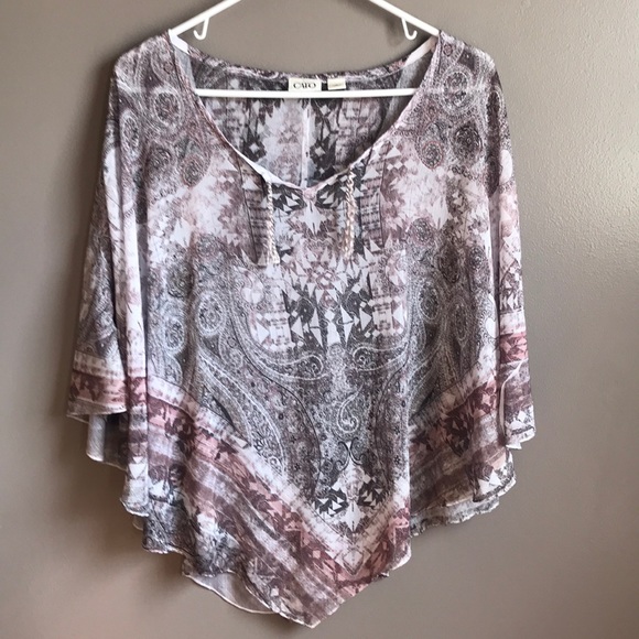 Cato Tops - 🌷Large Lightweight poncho type top